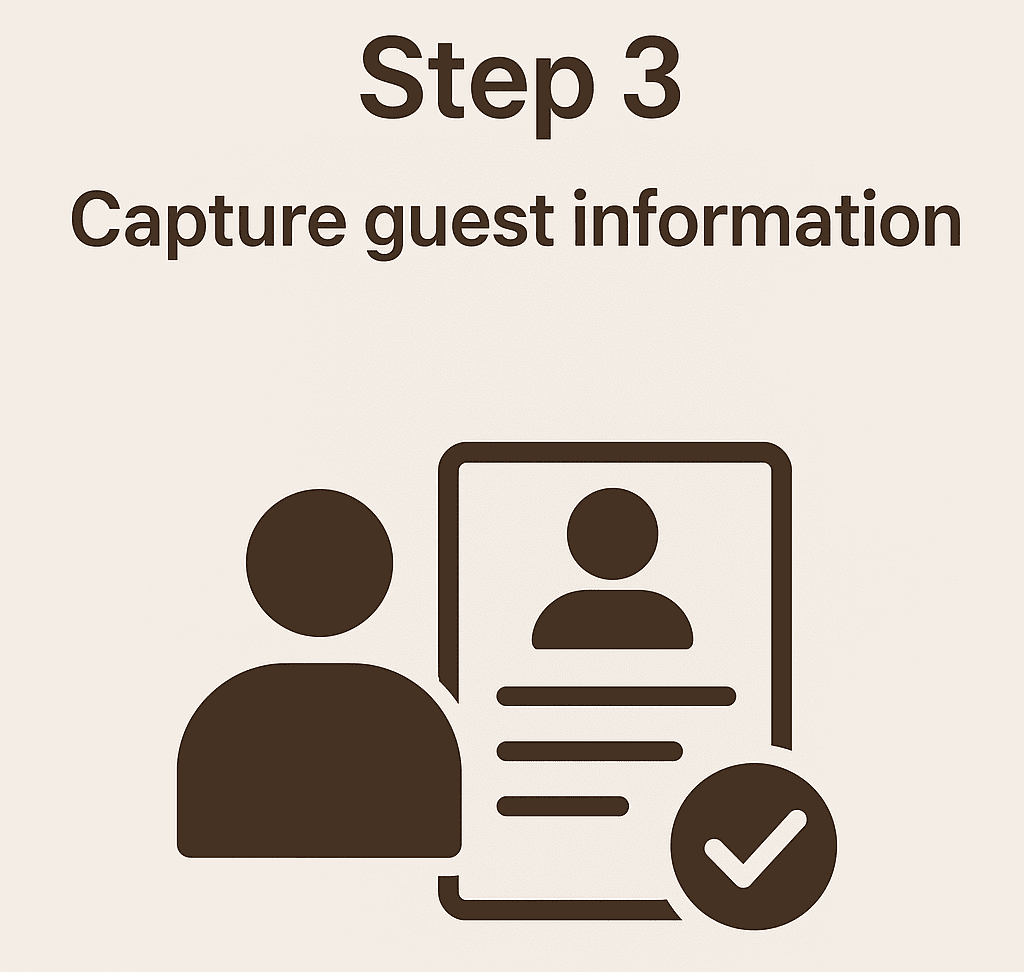Capture guest information